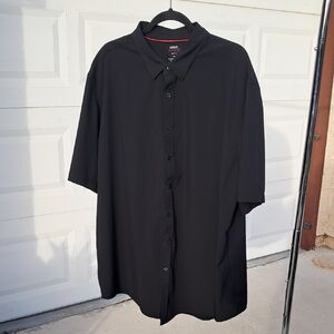 Men's Black Casual Button Down Shirt